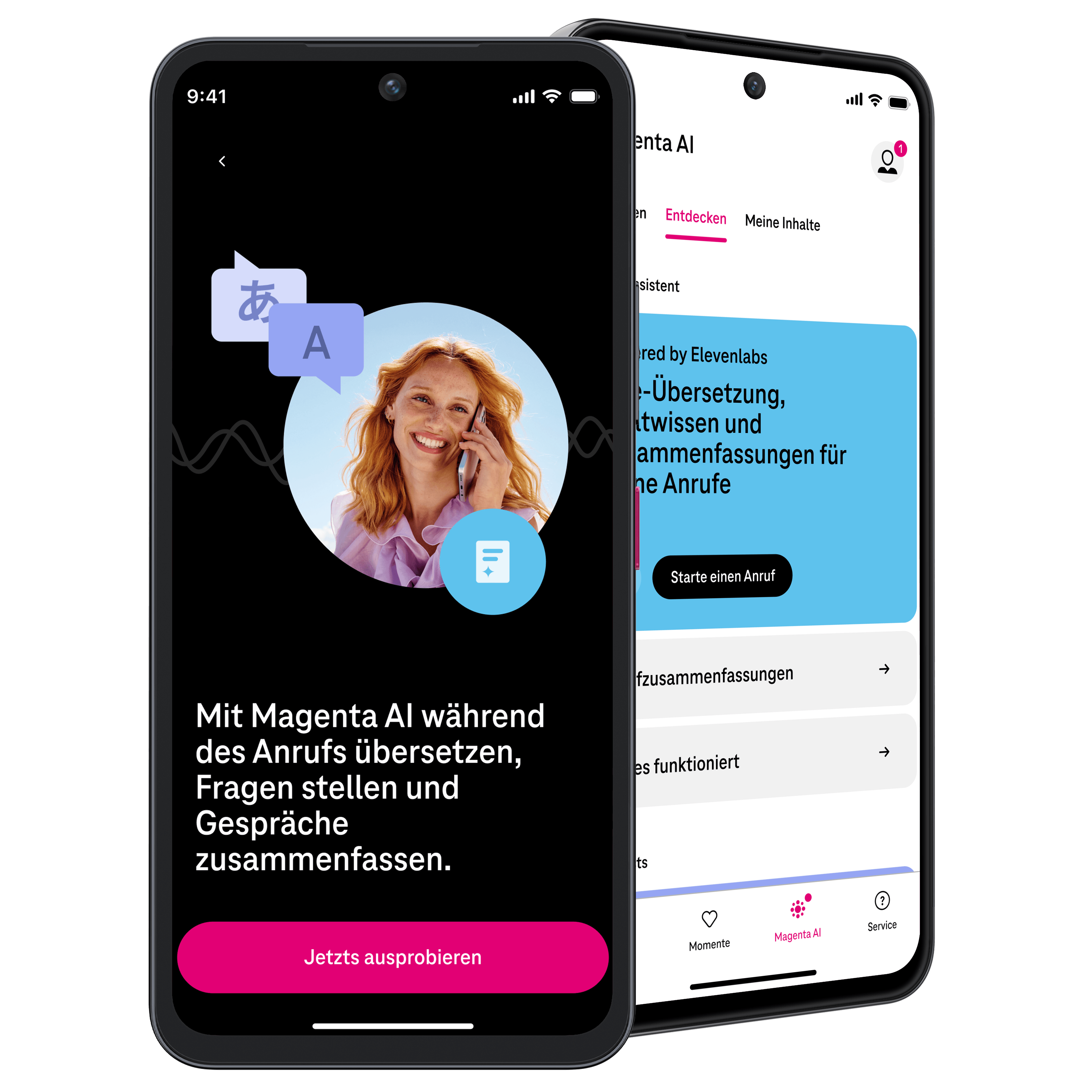 Magenta AI Call Assistant in der Mein Magenta App